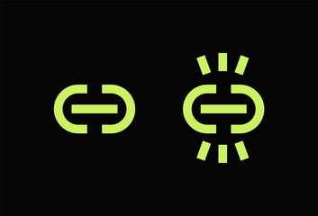 Link chain vector icon. Filled flat sign for mobile concept and web design. Hyperlink simple solid symbol. Vector illustration. 