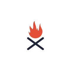 flame logo template, creative idea, design vector, illustration