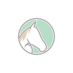 horse logo template design creative idea,illustration