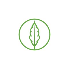 tree leaf organic logo template,nature design concept, tree leaf