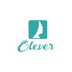 Beauty Women face silhouette character Logo Template