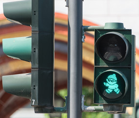 Ampelm&auml;nnchen gr&uuml;n