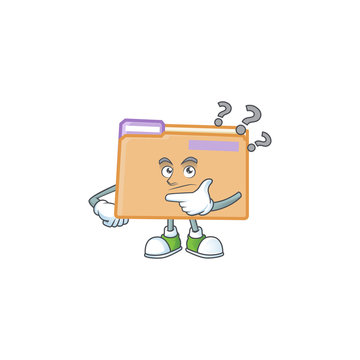 Thinking folder for storage with character shape