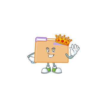 King folder data isolated on white background