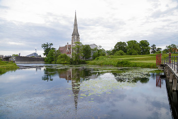 Fototapeta na wymiar Saint Albans Church, an Anglican church in Copenhagen, Denmark