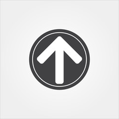 arrow GO UP FORWARD Logo Icon Sign Symbol Vector Template - EPS 10