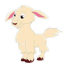 Goat Kid - Cartoon Vector Image