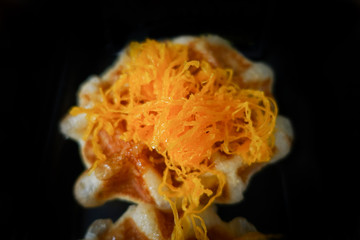 Waffles at thai street food.