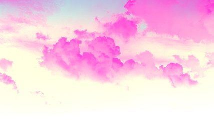 Beautiful sky and clouds in purple soft color.