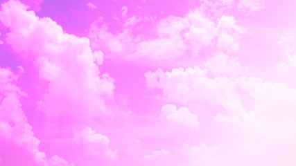 Fototapeta premium Beautiful sky and clouds in purple soft color.