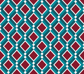 Abstract seamless pattern in elegant geometric style. Geometric ornament in folk style. Elegant retro background. Scandinavian design. For textile, fabric, packaging, Wallpaper,