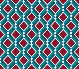 Abstract seamless pattern in elegant geometric style. Geometric ornament in folk style. Elegant retro background. Scandinavian design. For textile, fabric, packaging, Wallpaper,