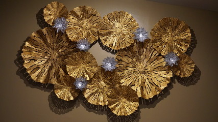 The Golden Flower Wall Decor