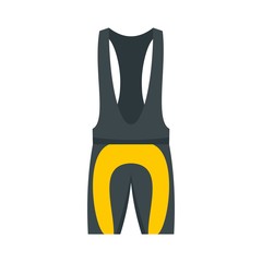 Bike clothes equipment icon. Flat illustration of bike clothes equipment vector icon for web design