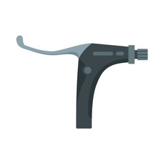 Bike brake clamp icon. Flat illustration of bike brake clamp vector icon for web design
