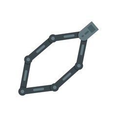 Bike chains icon. Flat illustration of bike chains vector icon for web design