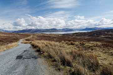 rough landscape on Isle of Skye, Scotland
