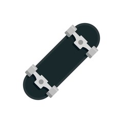 Metal wheel skateboard icon. Flat illustration of metal wheel skateboard vector icon for web design