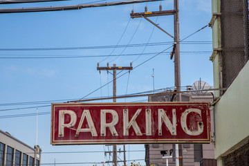 Obraz premium señal de parking