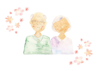 水彩　手描き　シニア3