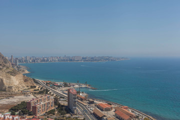 Fototapeta na wymiar vistas de Alicante desde el castillo