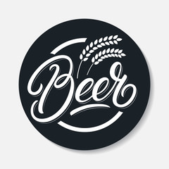 Obraz premium Beer coaster design template.