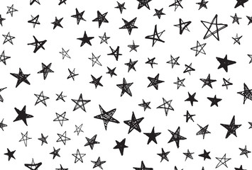 Stars set. Hand drawn doodle illustrations