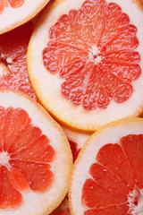 slices of grapefruit