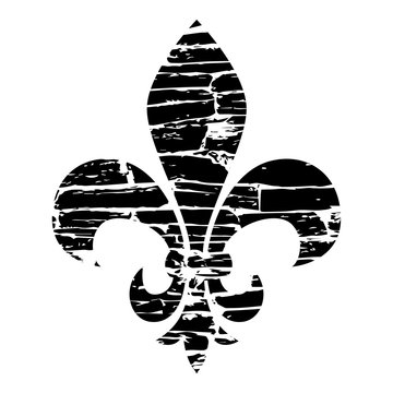 Fleur de lis. Heraldic lily. Mardi Gras Symbol