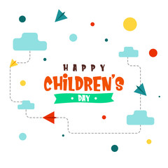 Happy children's day illustration