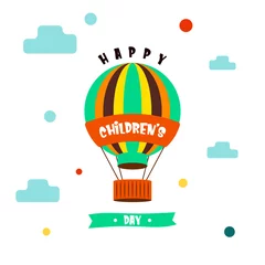 Fototapeten Happy children's day illustration © Framehay