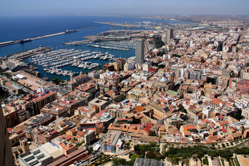 The top of Mount Benacantil features an awesome panoramic view of Alicante, Spain