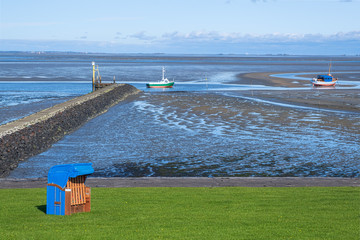 An der K&uuml;ste von Pellworm/Deutschland bei Ebbe