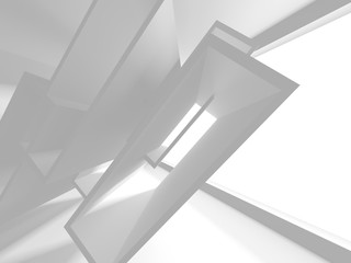 Futuristic White Architecture Design Background