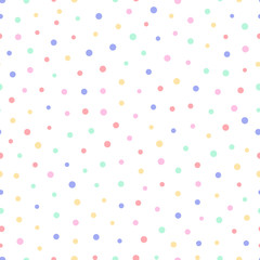 Vector illustration of a seamless abstract polkadot pattern.