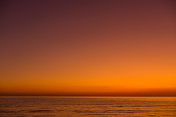 sea scape on the sunset at the beach in Thailand