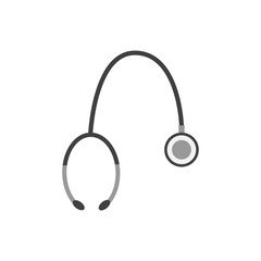 Stethoscope icon isolated on white background. Health care concept. Medical examination. Medicine diagnosis equipment. Vector illustration