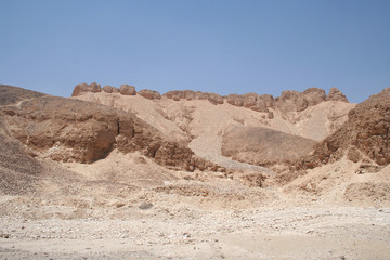 Fototapeta na wymiar Valley of kings. The tombs of the pharaohs. Tutankhamun. Luxor. Egypt. 