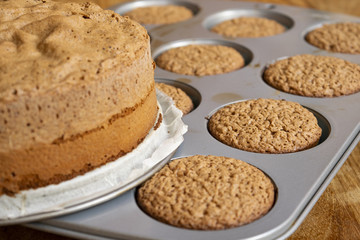 homemade chocolate muffin