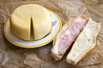 sardinian pecorino and filled baguette