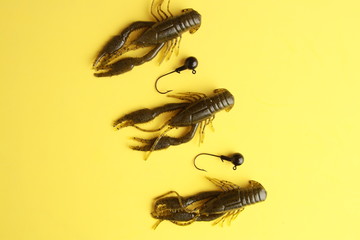 fishing lures made of rubber