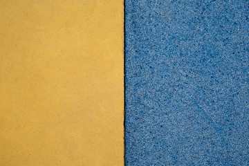 Fototapeta premium Rubber floor texture. Granules playground cover background.