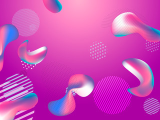 Spotted abstract trendy pattern. Vector illustration for banner
