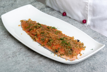 marinating fresh fish salmon and trout