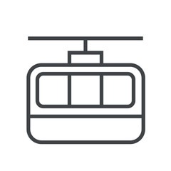 Line icon funicular