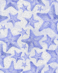 blue starfish seamless abstract background