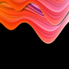 Modern colorful flow poster. Wave Liquid shape color background. Art design for your design project. Vector illustration EPS10