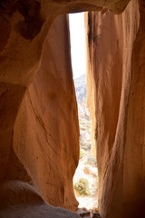Fairy chimneys view  in Cappadocia