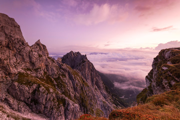 Breathtaking Views From Mangart Peak at Stunning Sunrise
