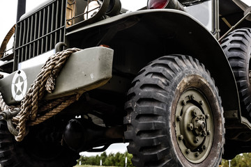 Fototapeta premium military vehicle of his second world war in close up